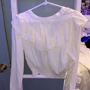 white long sleeve blouse